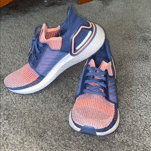 Coral/blue Adidas Ultra Boost